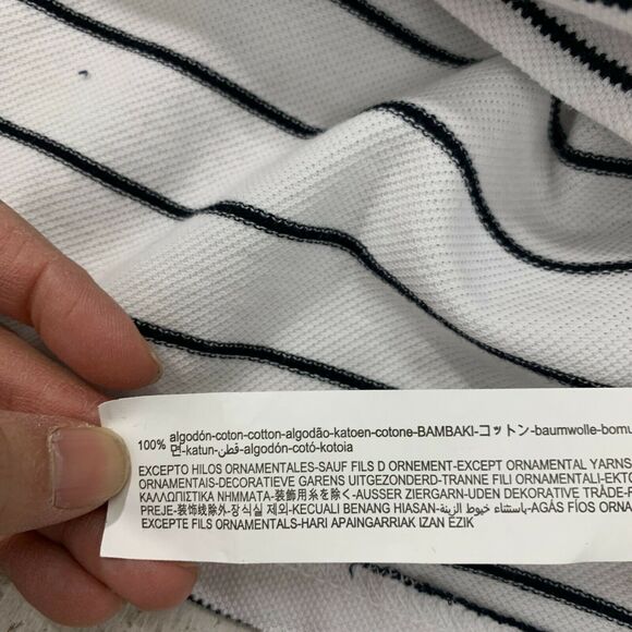 Zara Palm Tree Tank Top Womens M Medium Stripe Scoop Neck Island Casual Shirt - Picture 9 of 11